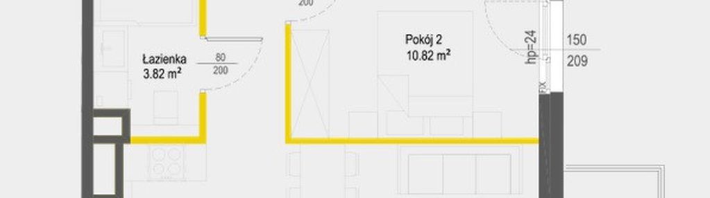 3p z aneksem. możliwość osobnej kuchni.