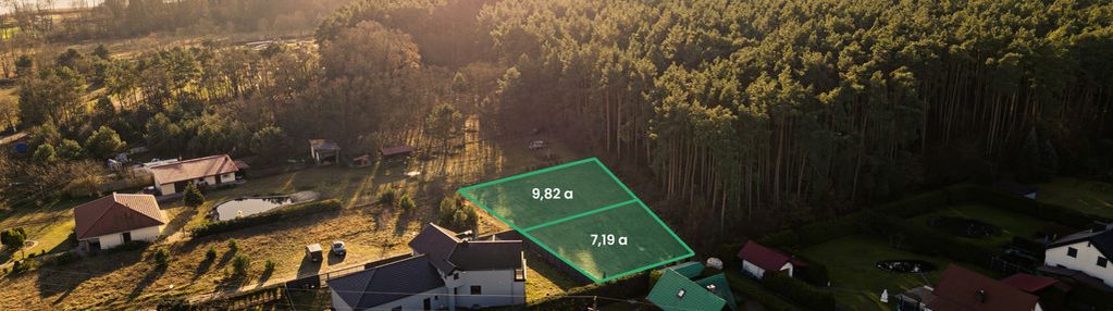 Działka budowlana przy lesie / jezioro niesłysz