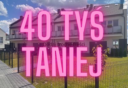 Hit! 4 pok | 60 m² | taras + ogródek | szereg