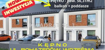 Kępno - mieszkanie o pow 56,31m2 + poddasze balkon