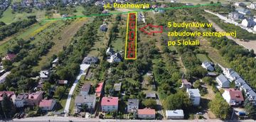 Działka około 4943 m2, z wz na 25 segmentów