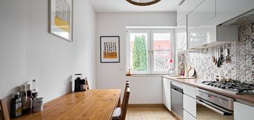 Aniołki. stylowe mieszkanie z dużym ogrodem