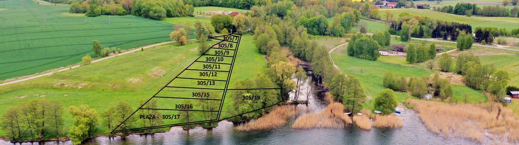 Kompleks pięknych działek nad jeziorem rydzówka.