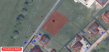 Działka budowlana z mediami wiśniowa, kostomłoty i