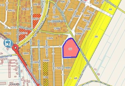 Działka inwestycyjna (usługowa) na terenie miasta
