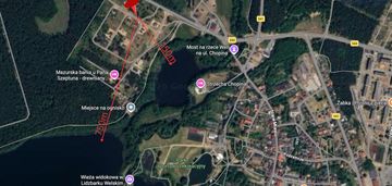 Działka 1250 m² | 150 m od jeziora | lidzbark