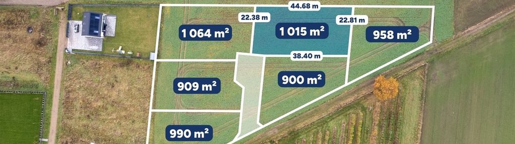 Działka budowlana 1015 m², idealna pod dom!