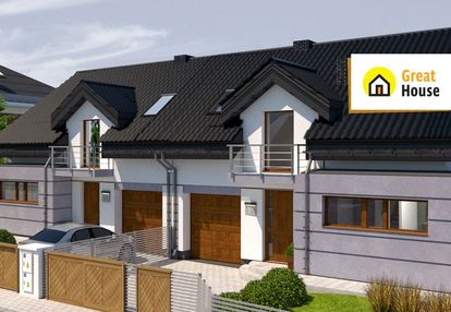 Nowoczesny dom w zabudowie bliźniaczej – 128 m² |