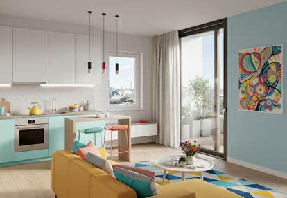 Duże okna/sportowo/miejsca postojowe/smart house