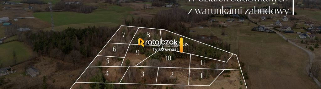 11 działek pod lasem | na wzgórzu | wz |pomieczyno