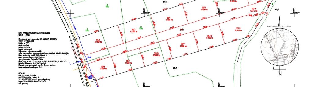Działki Budowlane -Uzbrojone Czołówek - Radziejów
