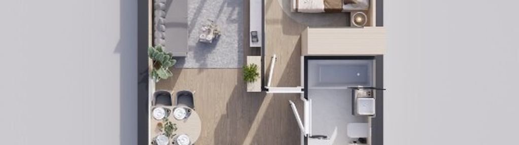 Sunrise park | mieszkanie nr 4.3 | 2 pokoje 39,25 m2 + balkon |