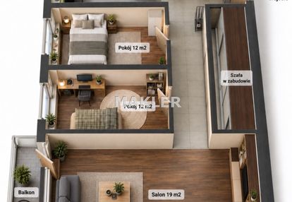 3 pokoje | 65 m² | loggia | osowa góra