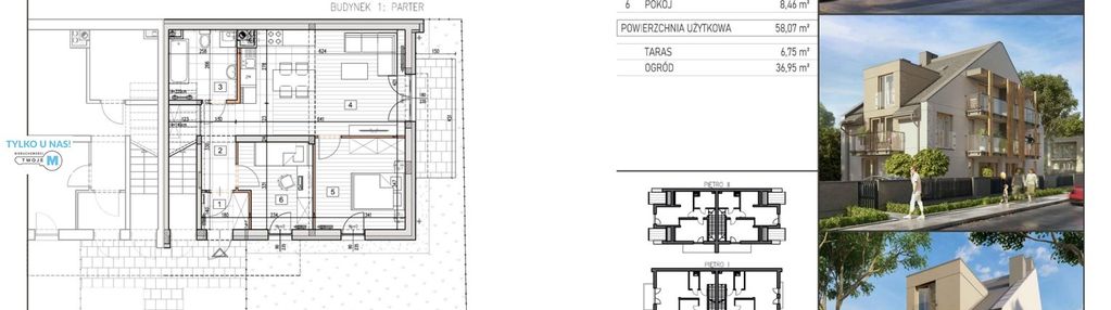 Apartament z ogródkiem enklawa prendowskiej