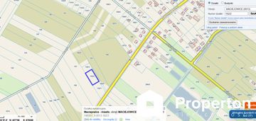 Działka 1661 m² z wz – dom jed. maciejowice