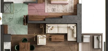 !!! apartament 2-pok, genialny salon, premium !!!