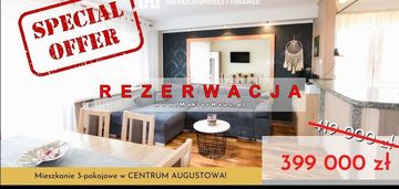 3-pokojowe mieszkanie w centrum augustowa !!
