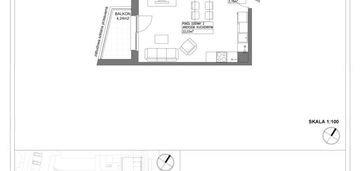 Dwupokojowe mieszkanie z balkonem nad motławą