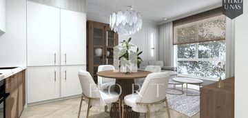 Dwupoziomowe mieszkanie w nowym budynku.