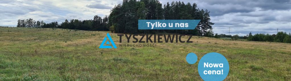 Działka o powierzchni 5,30 ha w gminie kościerzyna