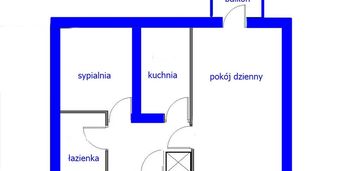 Dwa pokoje z osobną kuchnią, blisko metra