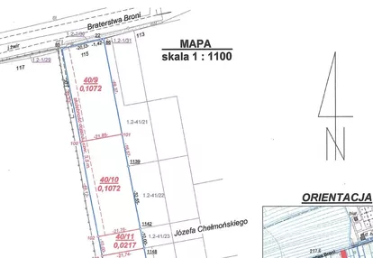 Działka na sprzedaż 1072m2