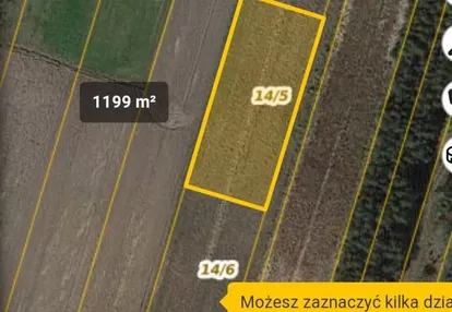 Działka na sprzedaż 1200m2