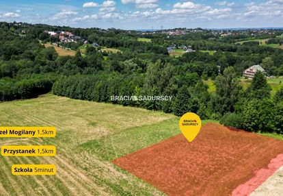 6 arów budowlanej, piękna panorama, mogilany