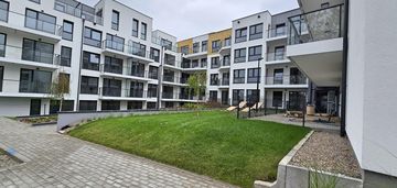 Nowe, dwupokojowe z ogródkiem i mp