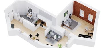 Dwupokojowe mieszkanie w odrestaurowanej kamienicy