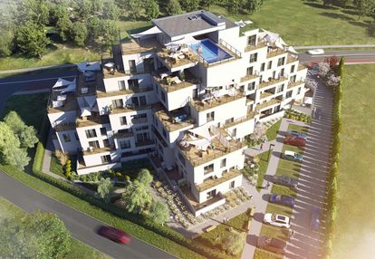 3 pokoje - salon z kuchnią 23m2 - słoneczne