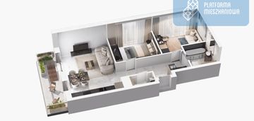 Odbierz klucze w tym roku | balkon 9m | dwustronne
