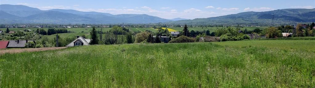 Działka budowlana z panoramą na kotlinę żywiecką