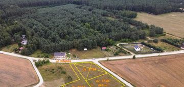 Działki z wz blisko lasy jeziora! pow 866m2/1160m2