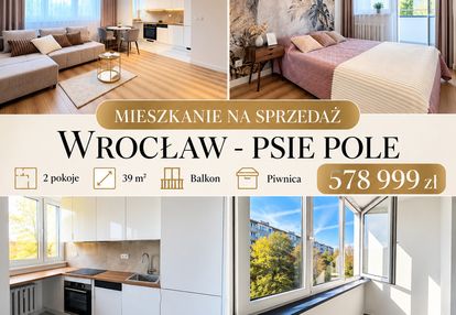 Mieszkanie na sprzedaż po remoncie/wrocław psie pole/ok.ulobornickiej