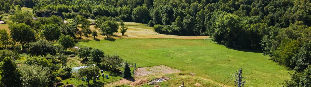 Widokowa działka + projekt i rozpoczęta budowa