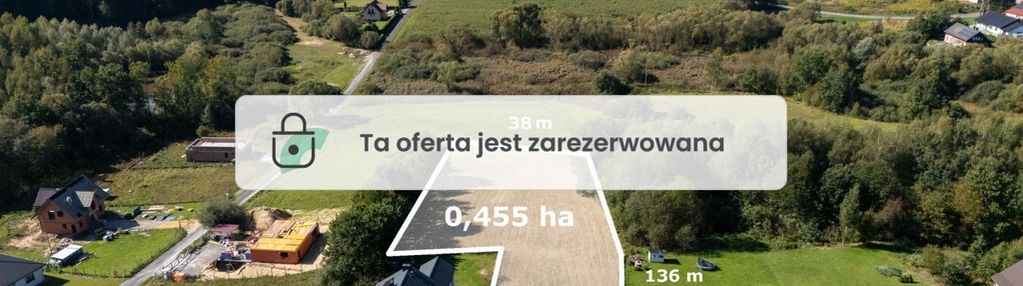 Widokowa działka w sąsiedztwie lasu i łąk