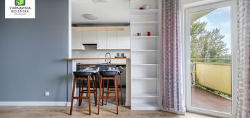 3 pokoje, balkon z widokiem na zieleń