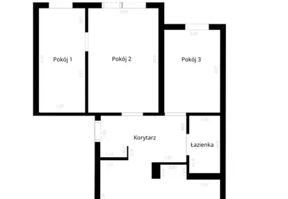 Mieszkanie 3-pok 57m2 Parczew ul. Spółdzielcza