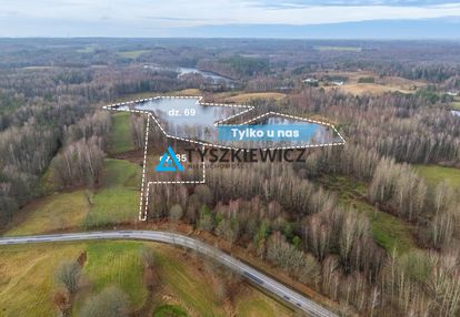 Malownicza działka budowlana z własnym jeziorem