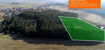 Działka budowlana z lasem dla inwestora