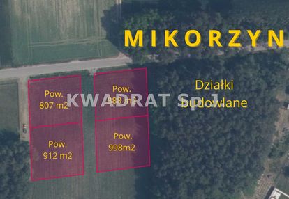 Działki budowlane o pow. ok 0,0900ha - mikorzyn