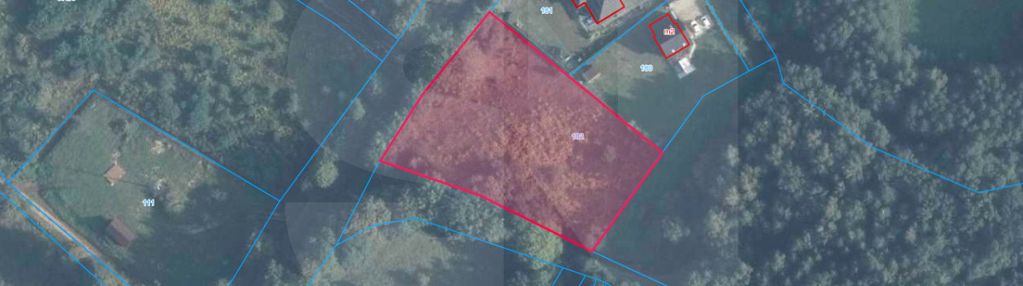 Działka w nowinie otulona zielenią.