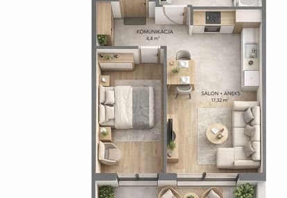 ⭐centrum | nowe 2 pok. z loggią | bez prowizji