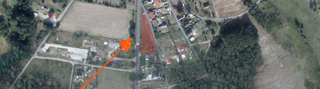 Narożna działka budowlana o dużej powierzchni, rud