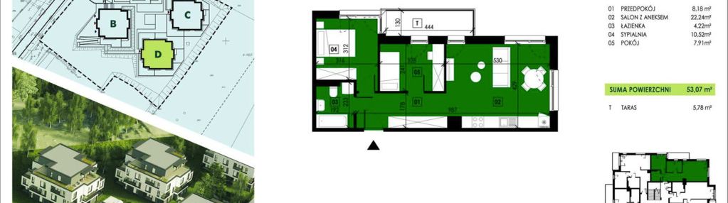 Okazja | 53 m2 | 3 pokoje + balkon