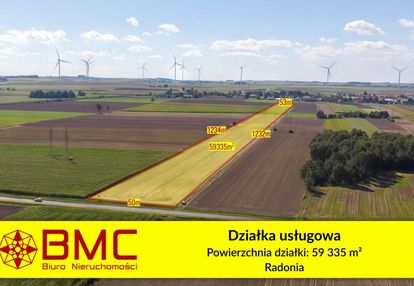 Działka usługowa radonia 5,9 ha