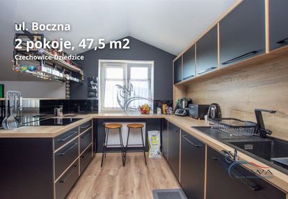 Poddaszowe dwupokojowe mieszkanie.