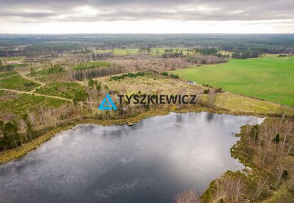 Działka na kaszubach z lasem i widokiem na wodę