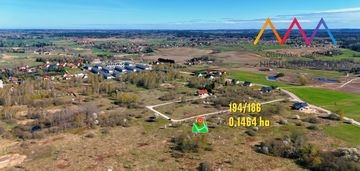 Działka 1464 m²,mpzp, różnowo – 10 min od olsztyna